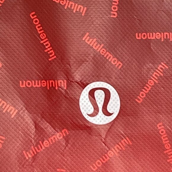 Lululemon Reusable Shopping Tote Bag with Snap Closure Maroon Color 16 x 14 - Picture 3 of 9